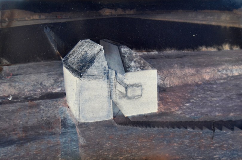 An invisible world #17, mixed media on paper, 11x15 cm, 2012