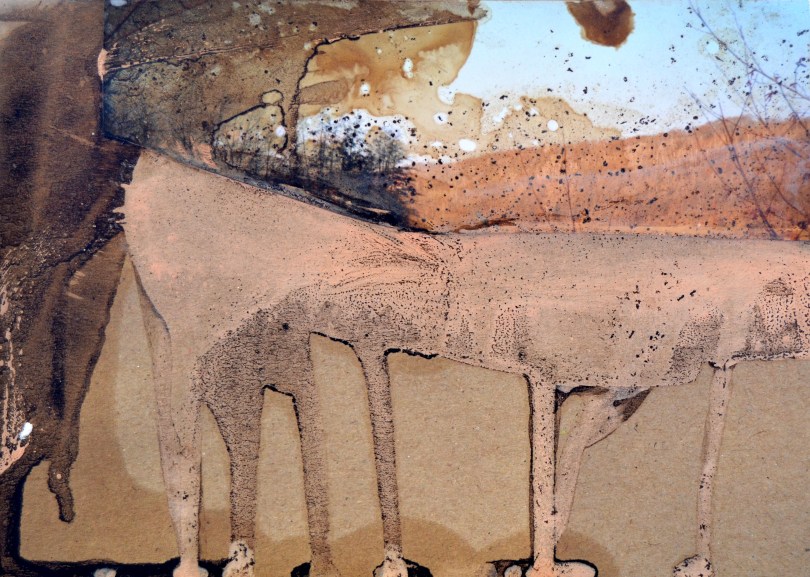 An invisible world #3, mixed media on paper, 11x15 cm, 2011