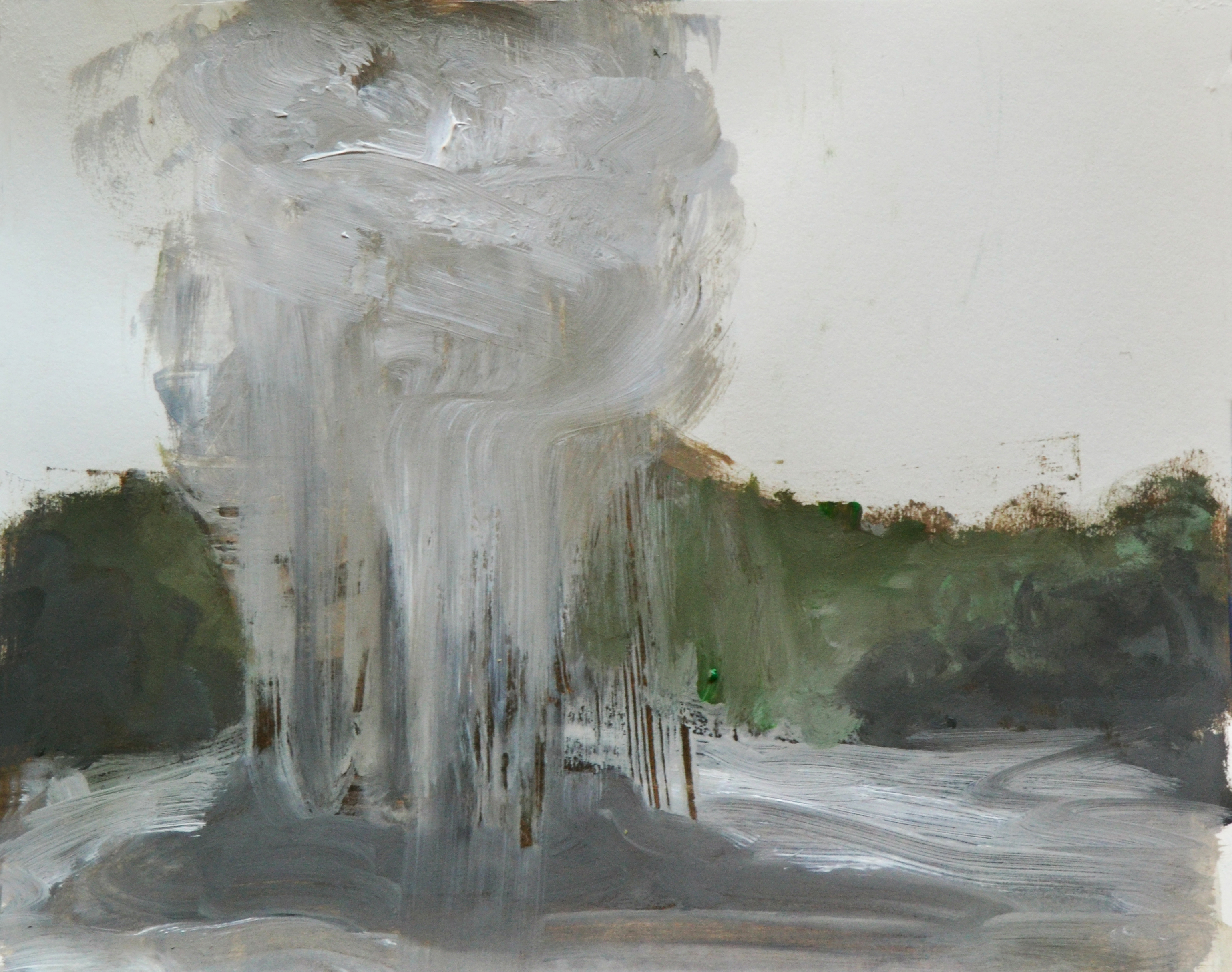 Nonsynchronous Forms  series #3, mixed media on paper, 24x30 cm, 2014